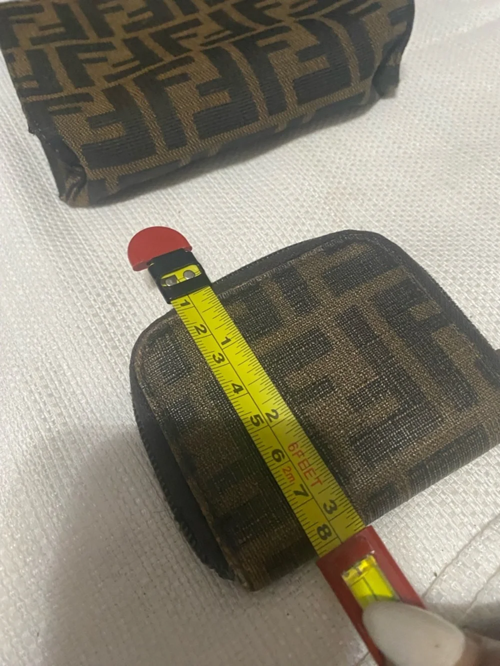 Fendi Brown Monogram Coin Pouch and Mini Pouch) Both Authentic. - Picture 15 of 15